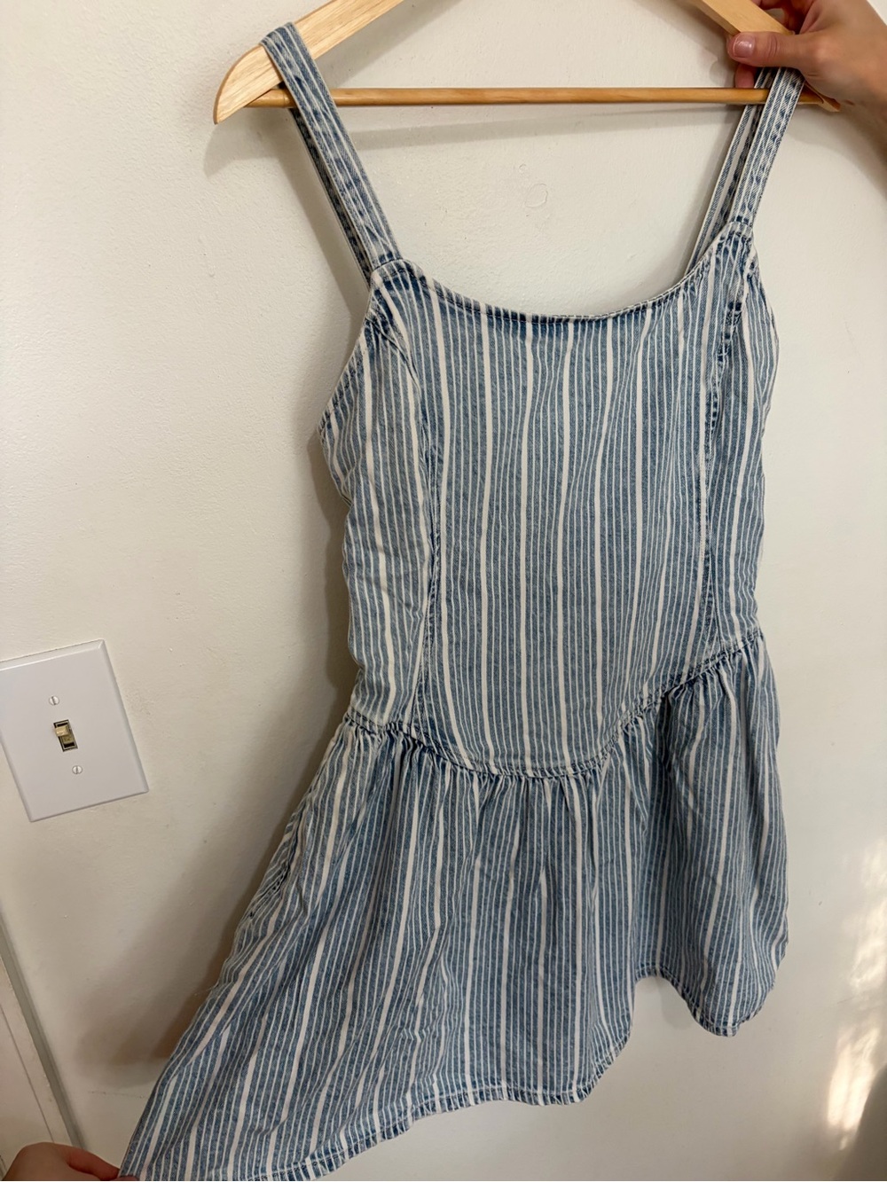 GAP Blue and White Striped Mini Sundress